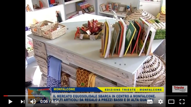 Servizio di Teleantenna sulla nuova bottega di Monfalcone