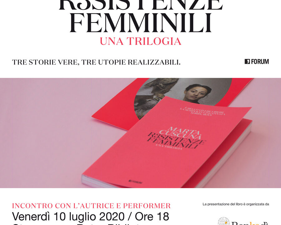 Marta Cuscunà presenta il libro “R3sistenze femminili. Una trilogia.” a Staranzano