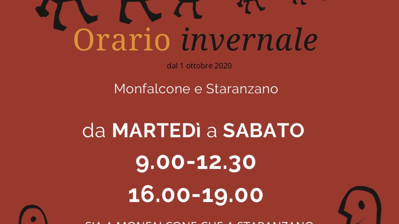 Cambio orario dal 1 ottobre 2020 per entrambe le botteghe del commercio equo e solidale