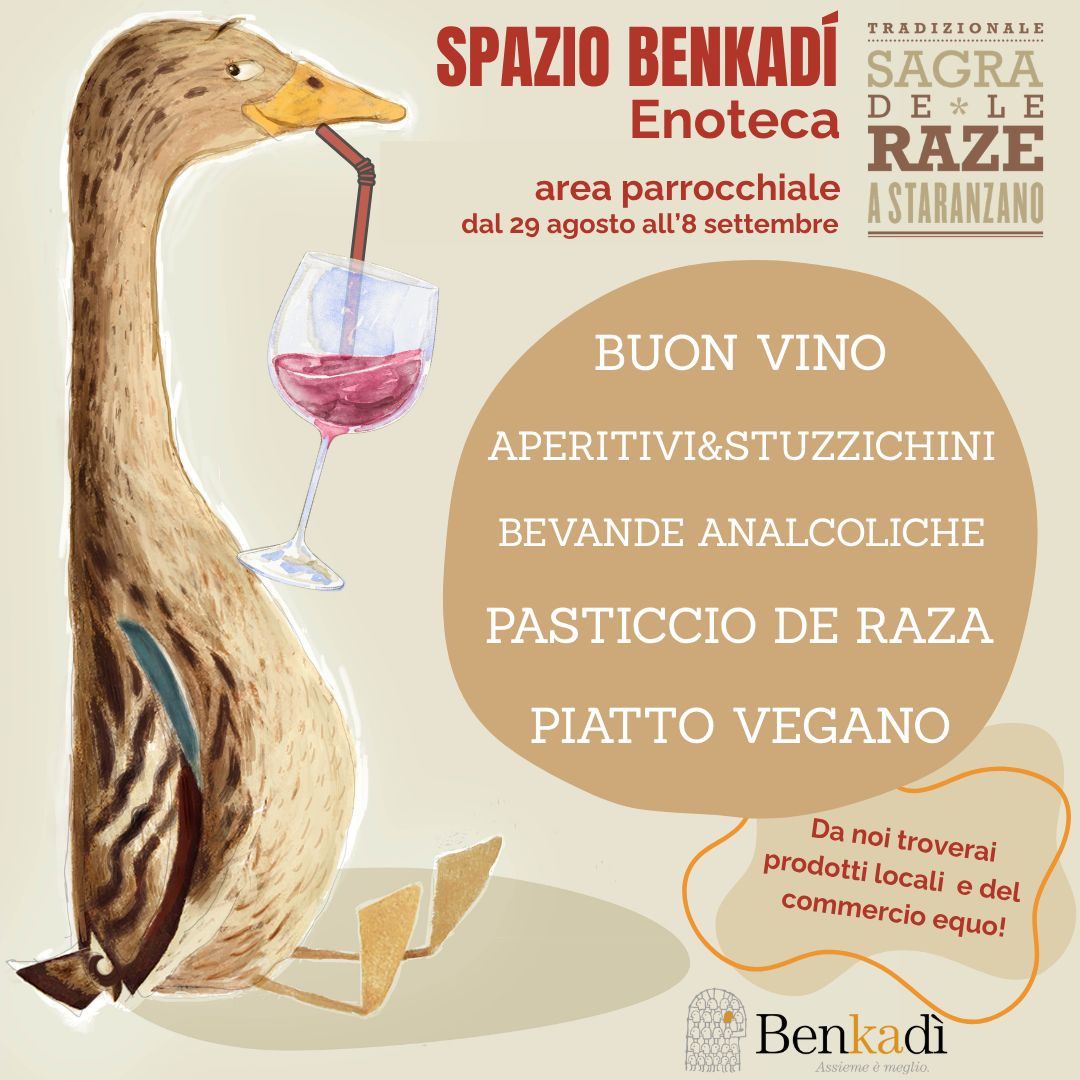 Benkadì all’enoteca de la Sagra de le Raze di Staranzano